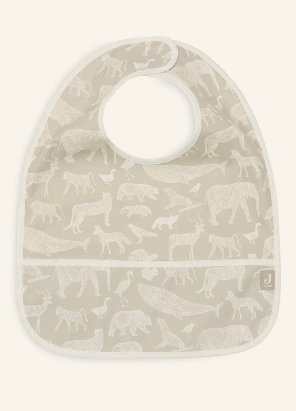 Bavoir Imperméable - Animals - 2 Unités- Olive Green