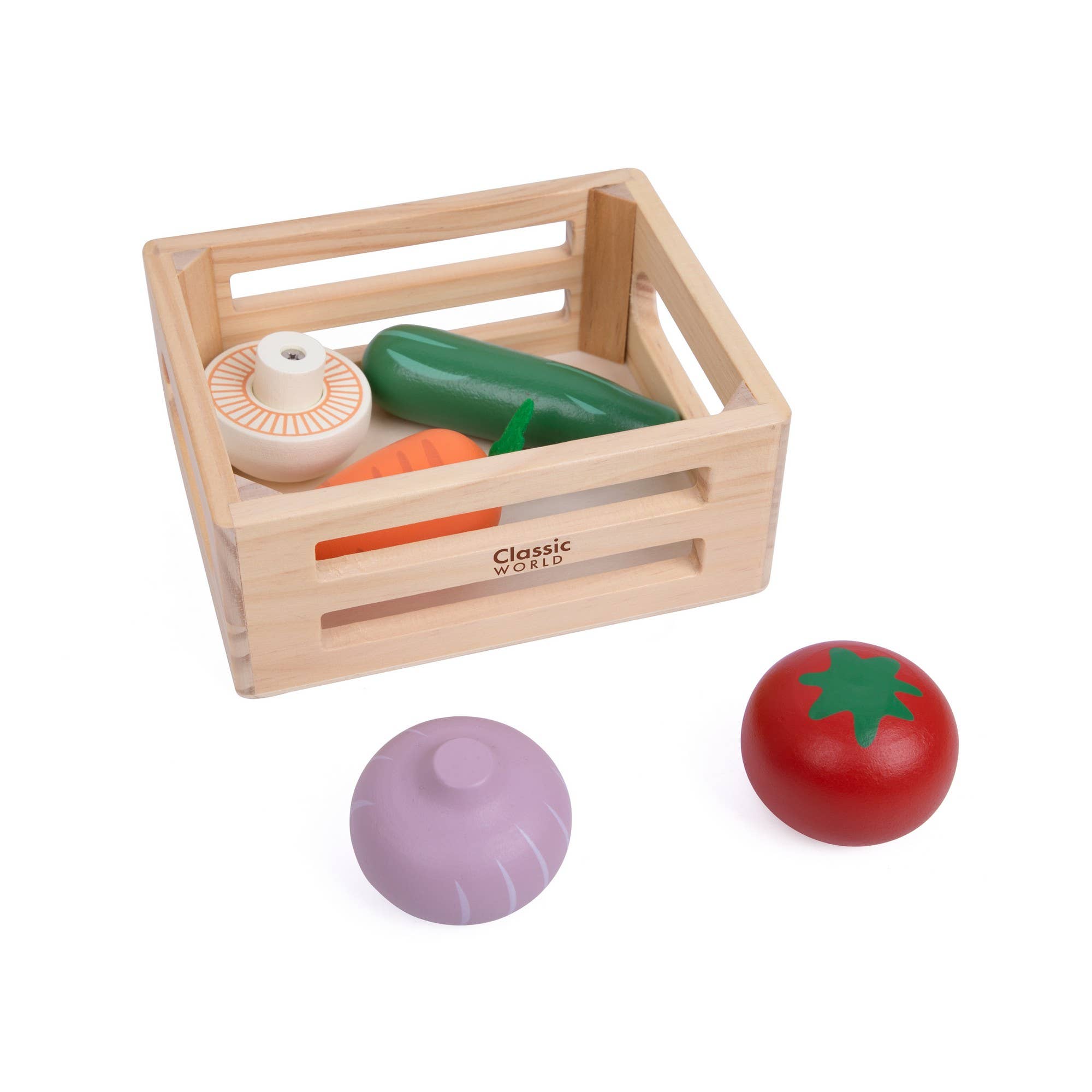 Caisse de légumes du monde classique