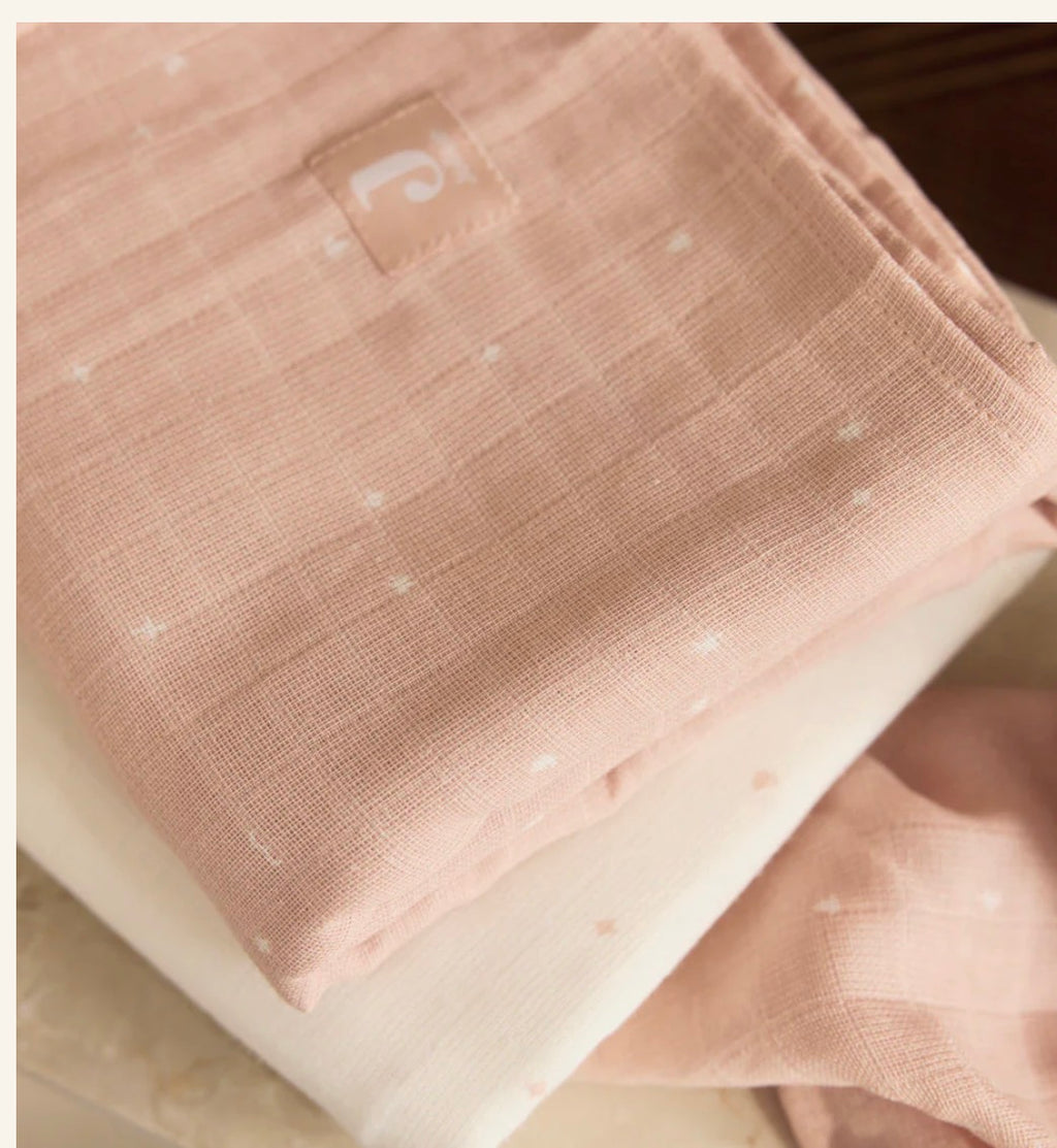 Lange gaze de coton 115x115cm - Twinkling - 2 Unités