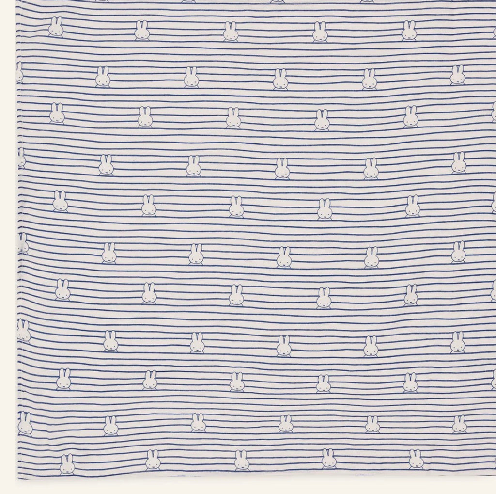 Lange gaze de coton small 70x70cm - Miffy Stripe - 3 Unités