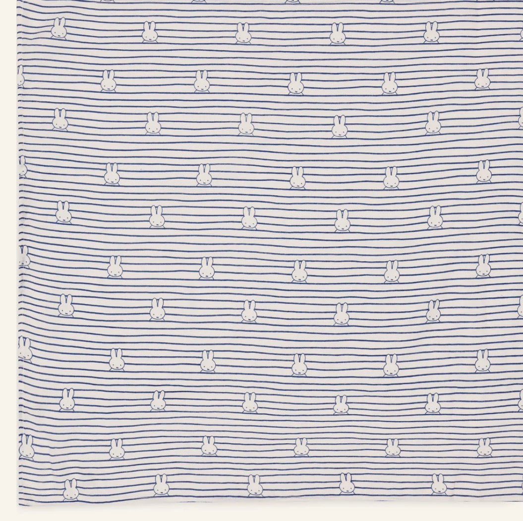 Lange gaze de coton small 70x70cm - Miffy Stripe - 3 Unités