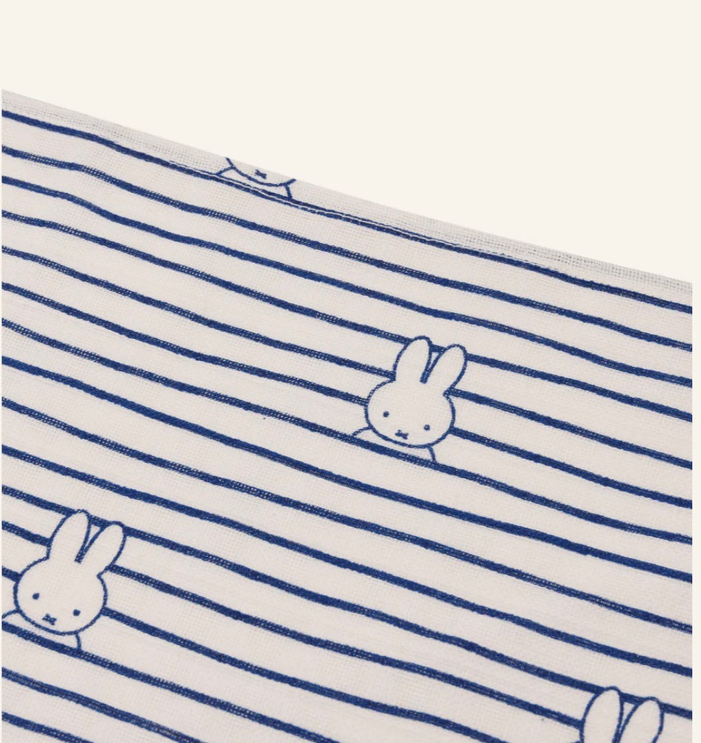 Lange gaze de coton small 70x70cm - Miffy Stripe - 3 Unités