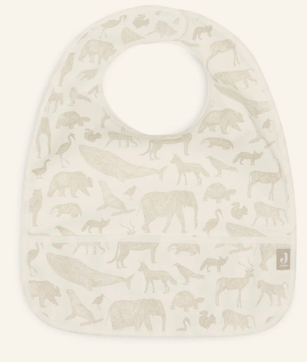Bavoir Imperméable - Animals - 2 Unités- Olive Green