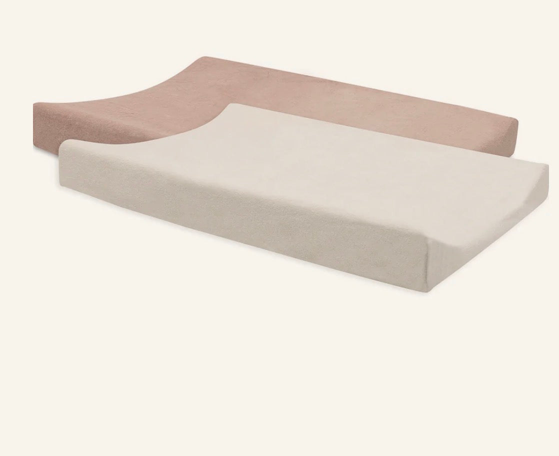 Housse de matelas à langer éponge - 2 unités