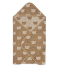 JOLLEIN — Cape de bain bébé éponge 75x75 cm Jacquard Teddy Bear