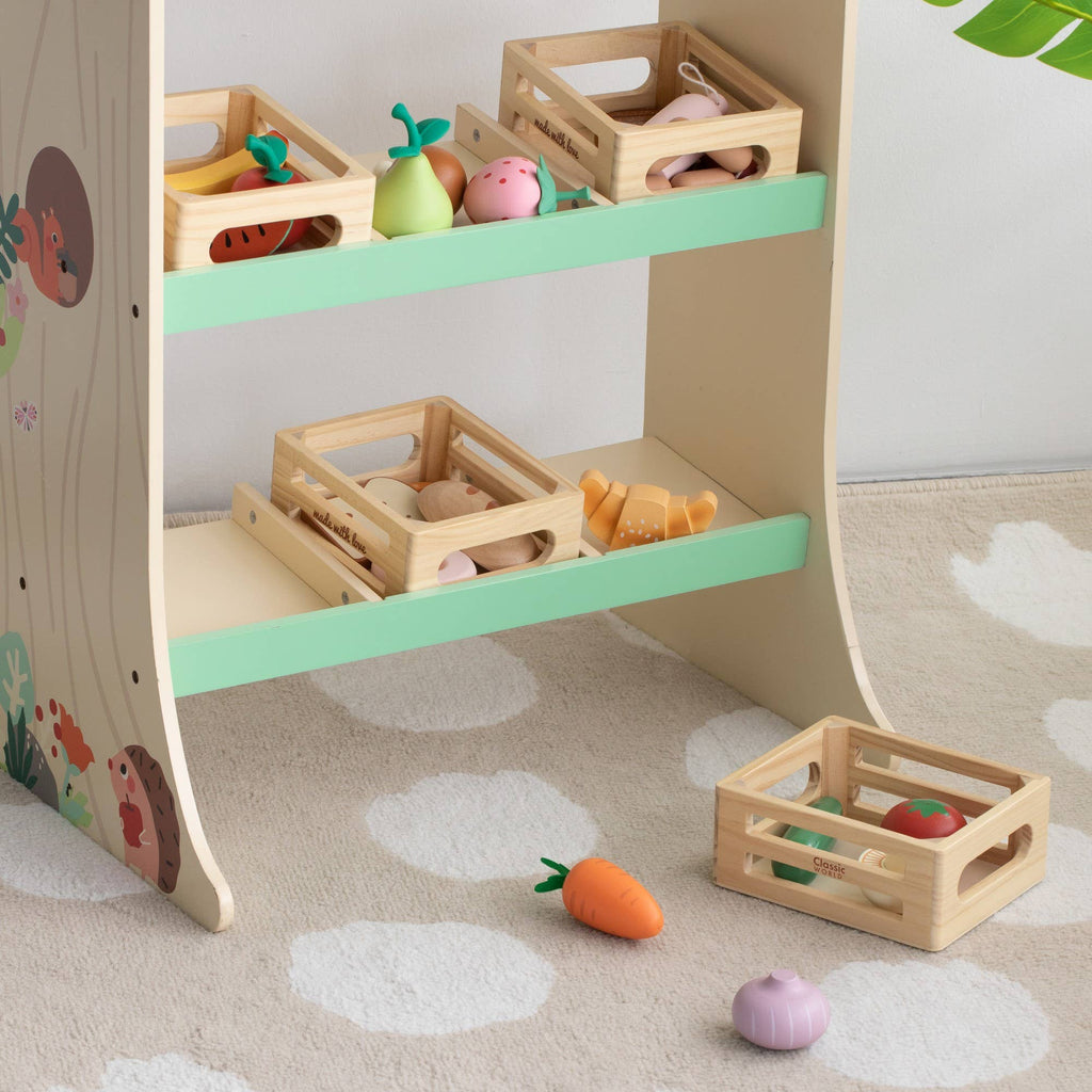 Caisse de légumes du monde classique