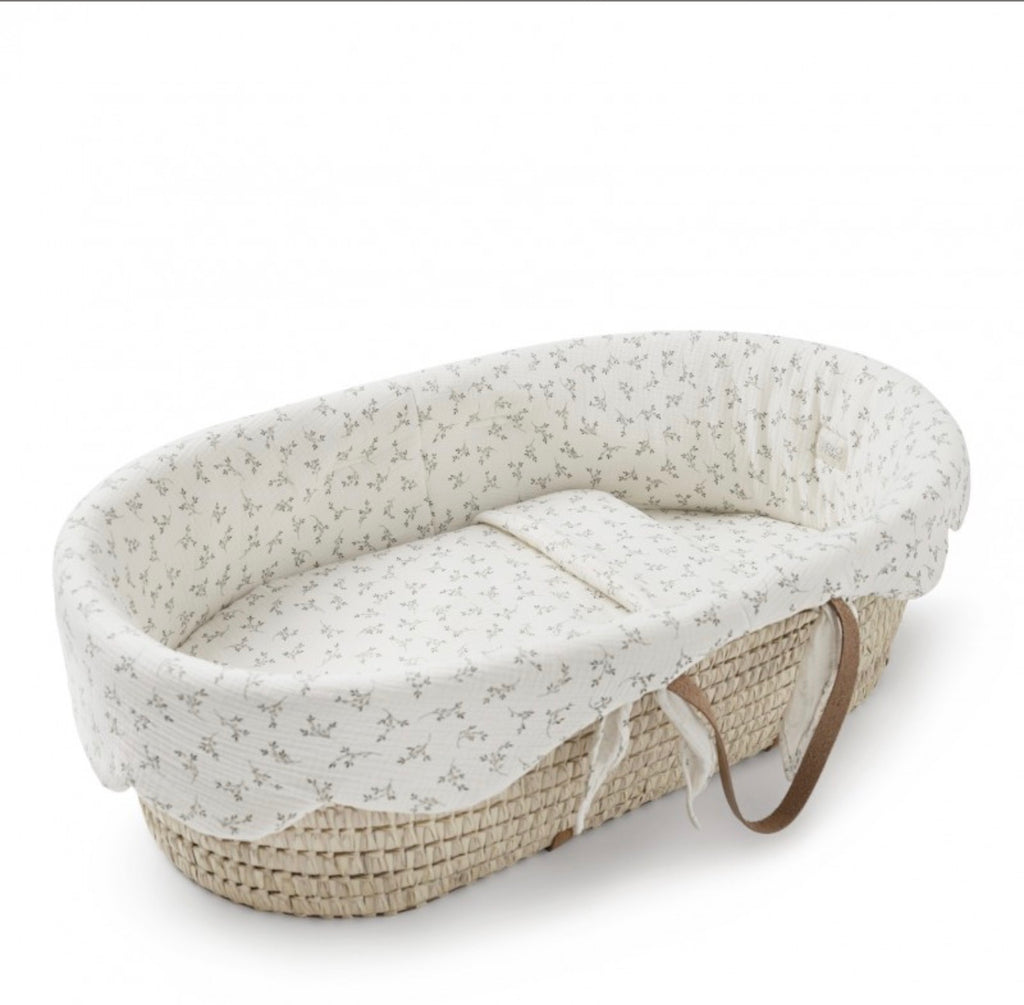 Panier couffin & matelas grand anses cuir