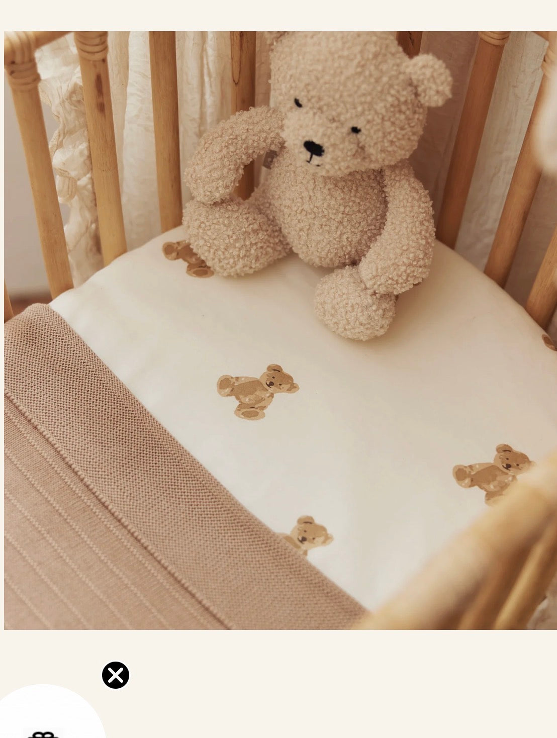 Drap housse - jersey mini Teddy Baer