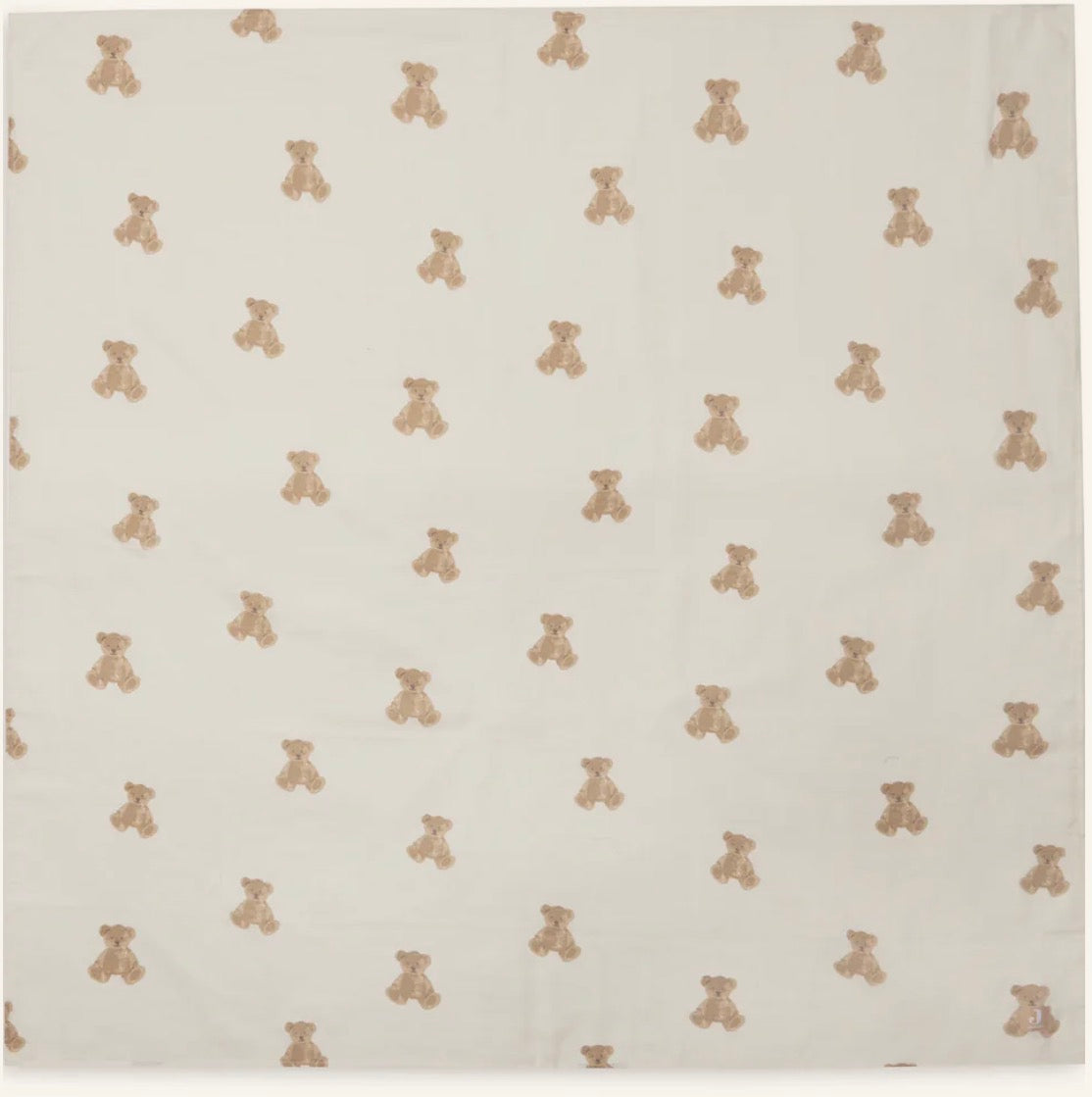 Lange gaze de coton 115x115cm - Teddy Bear - 2 Unités
