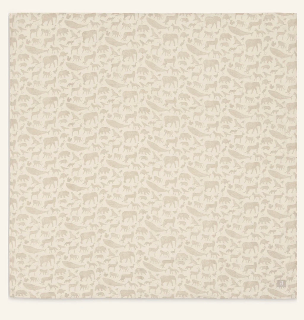 Lange gaze de coton 115x115cm - Animals - 2 Unités