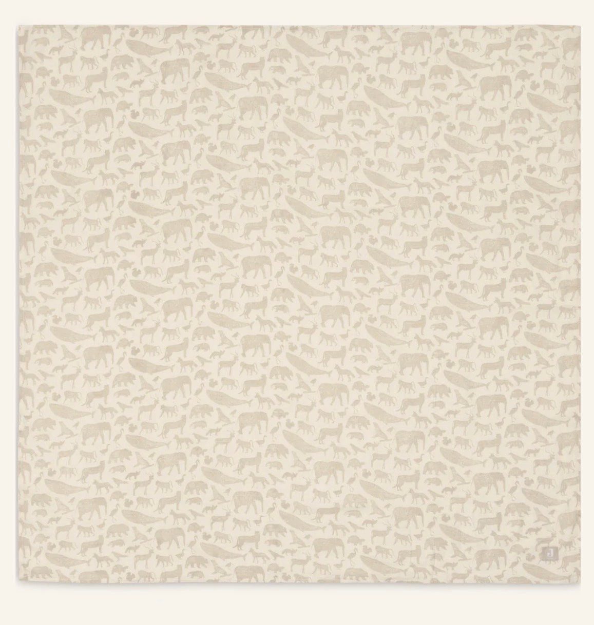 Lange gaze de coton 115x115cm - Animals - 2 Unités