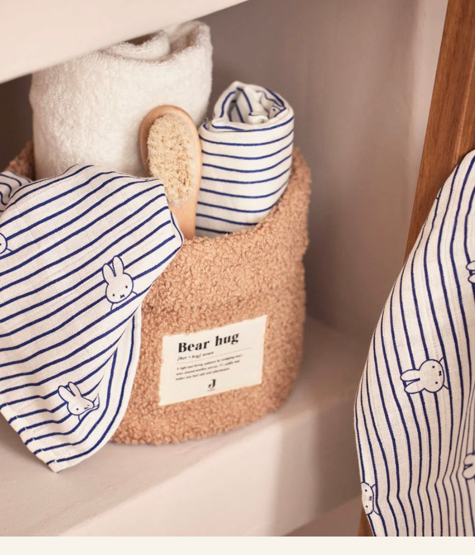 Lange gaze de coton small 70x70cm - Miffy Stripe - 3 Unités