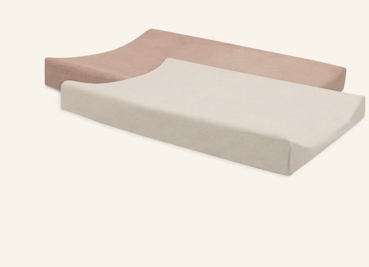 Housse de matelas à langer éponge - 2 unités