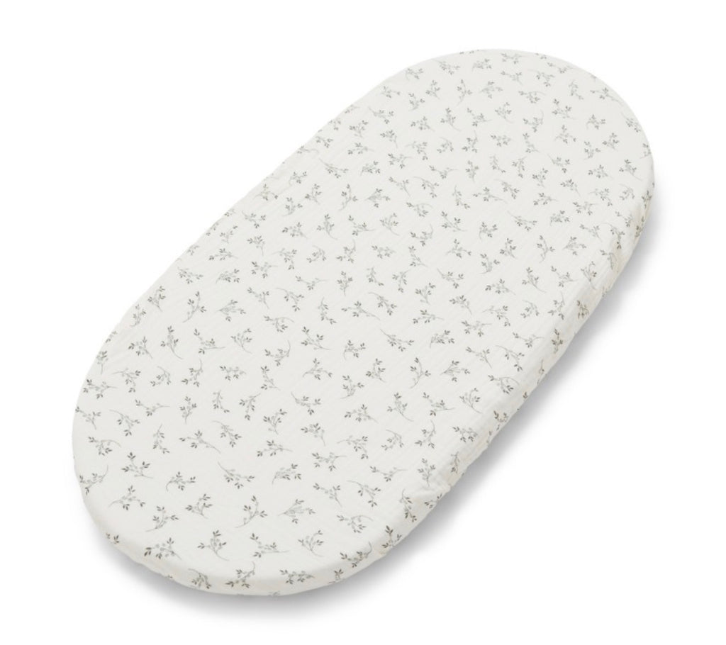 Draps housse pour couffin olive bloom