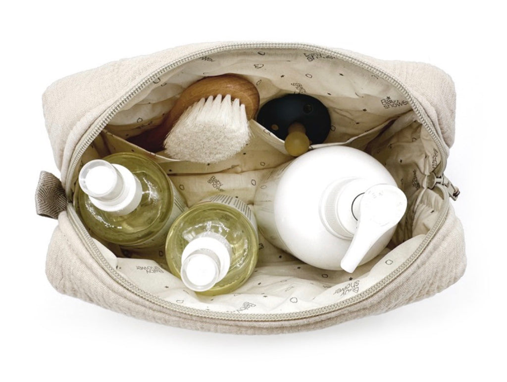 Trousse de toilette Camila gofre latte