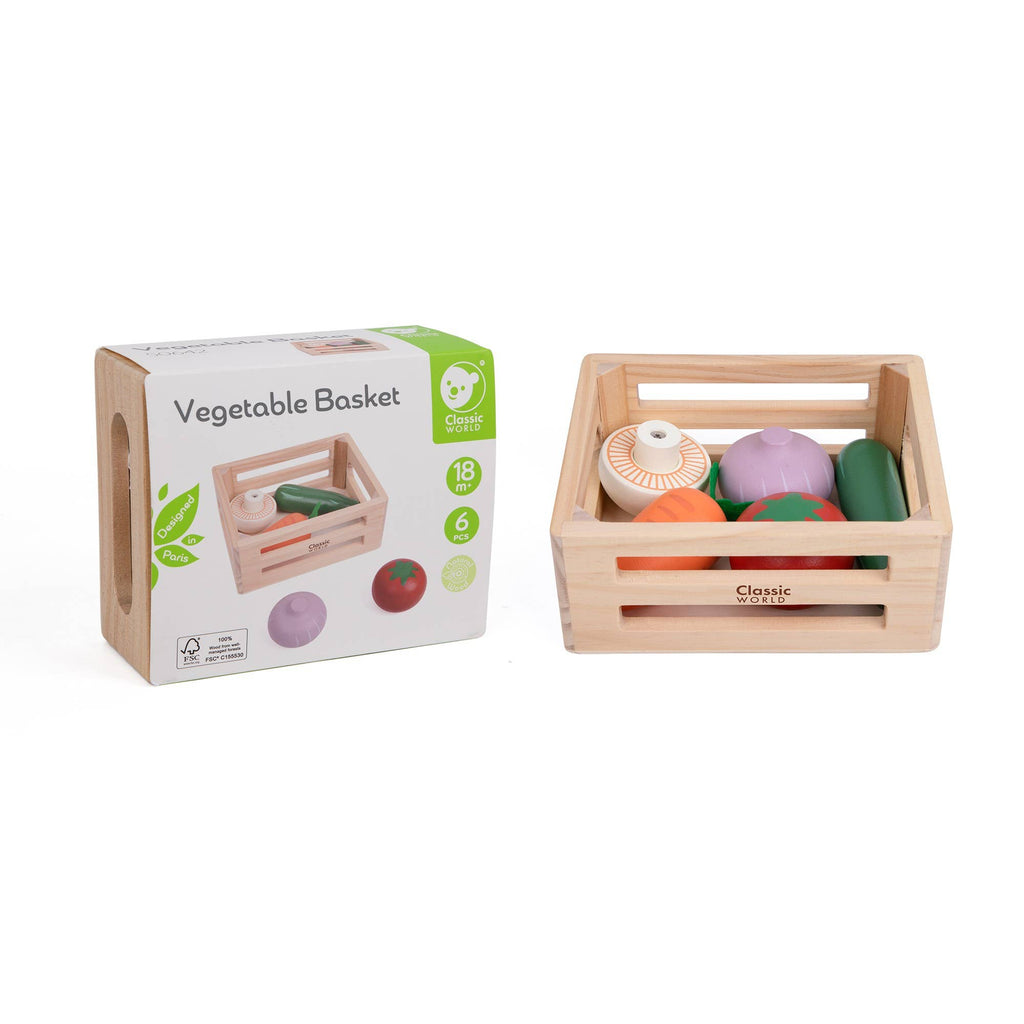 Caisse de légumes du monde classique